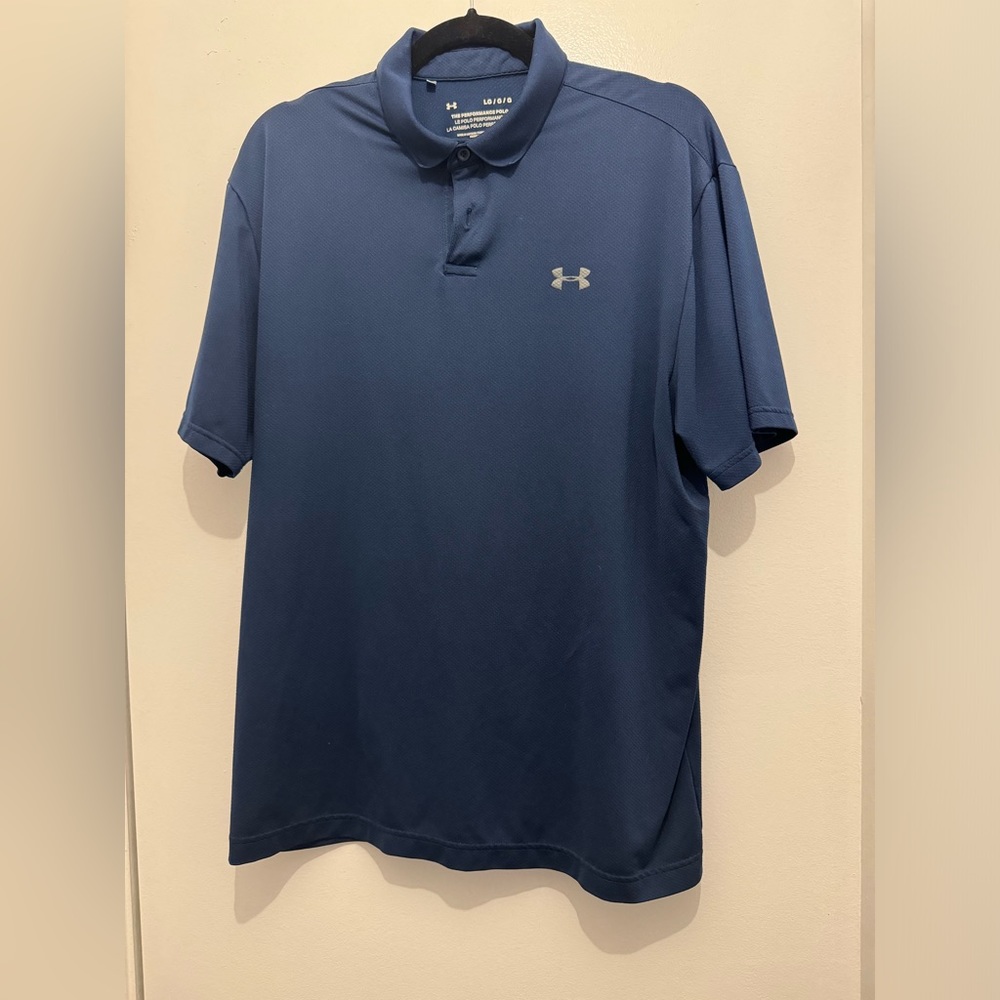 Under Armour Navy Blue Performance polo shirt